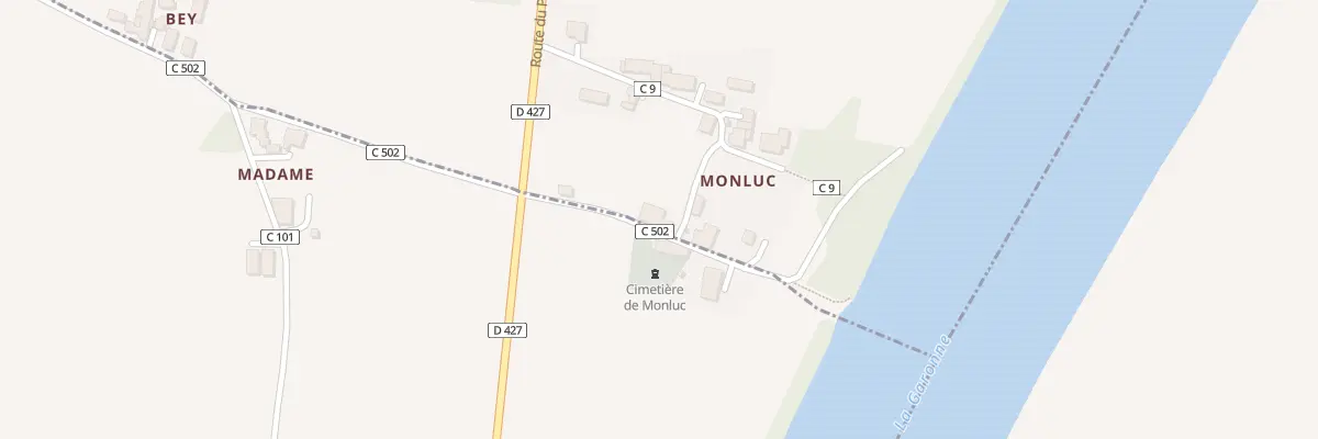Plan du 105 Rue de l’Eglise de Monluc à Monheurt