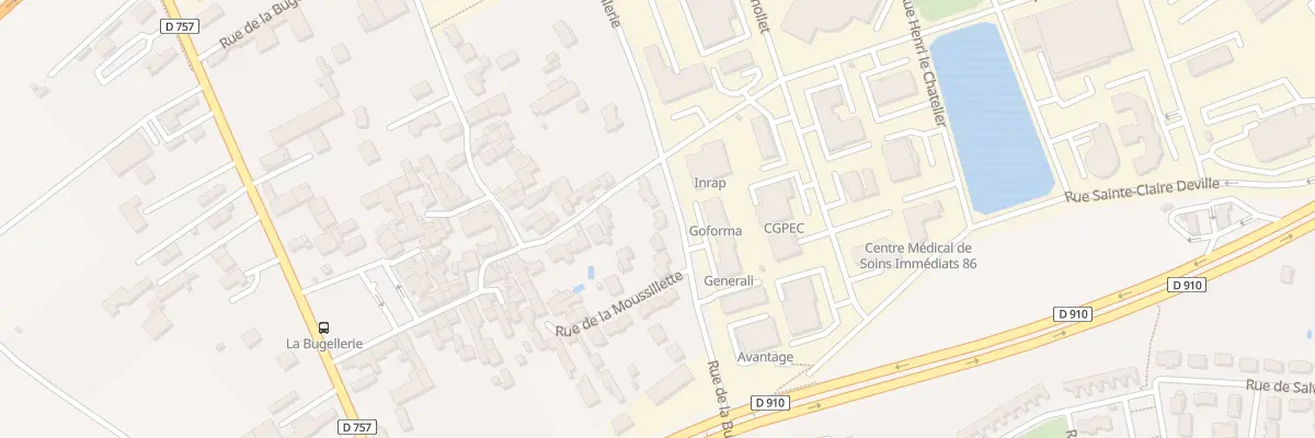 Plan du 127 Rue de la Bugellerie à Poitiers