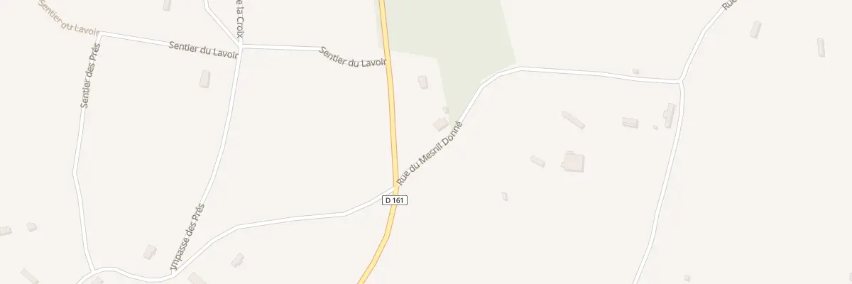 Plan du 1972 Rue du Mesnil Donne -Tordouet- à Valorbiquet