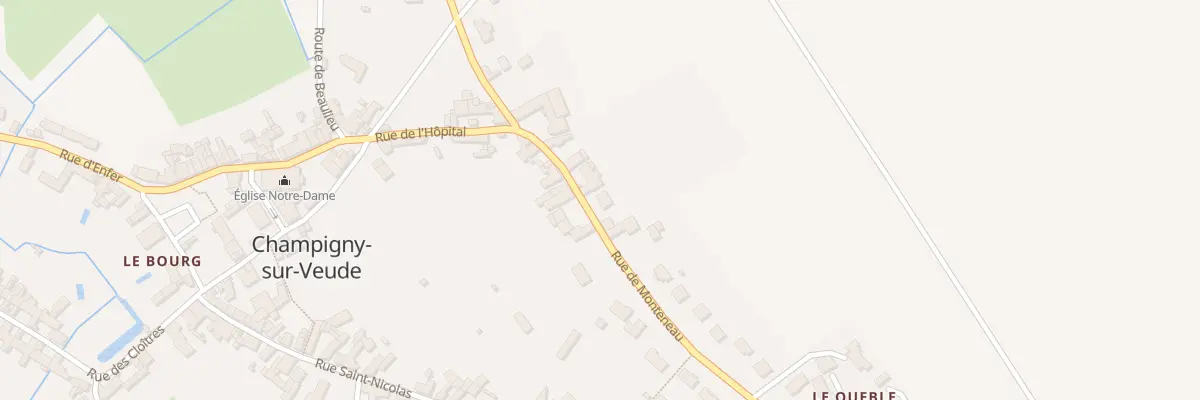 Plan du 15 Rue de Monteneau à Champigny-sur-Veude