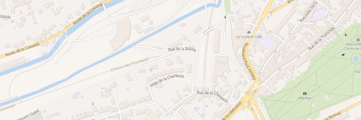 Plan du 5 Rue de la Boivre à Poitiers