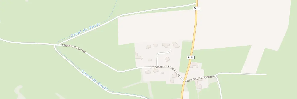 Plan du 65 Imp de Lous Pujos à Lutilhous