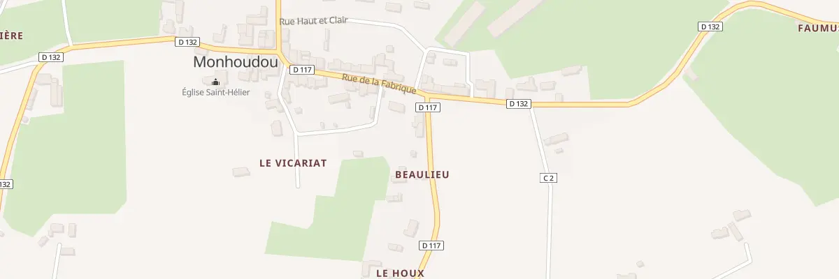 Plan du 5005 Le Bourg à Monhoudou