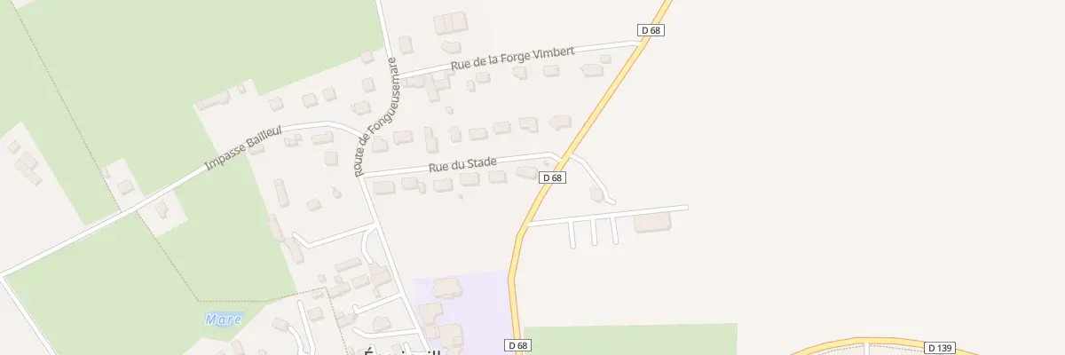 Plan du 136 Rue du Stade à Écrainville
