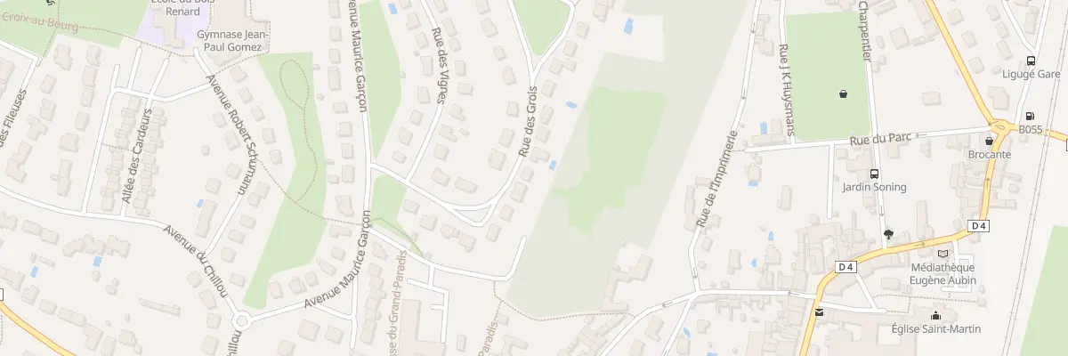 Plan du 16 Rue des Grois à Ligugé