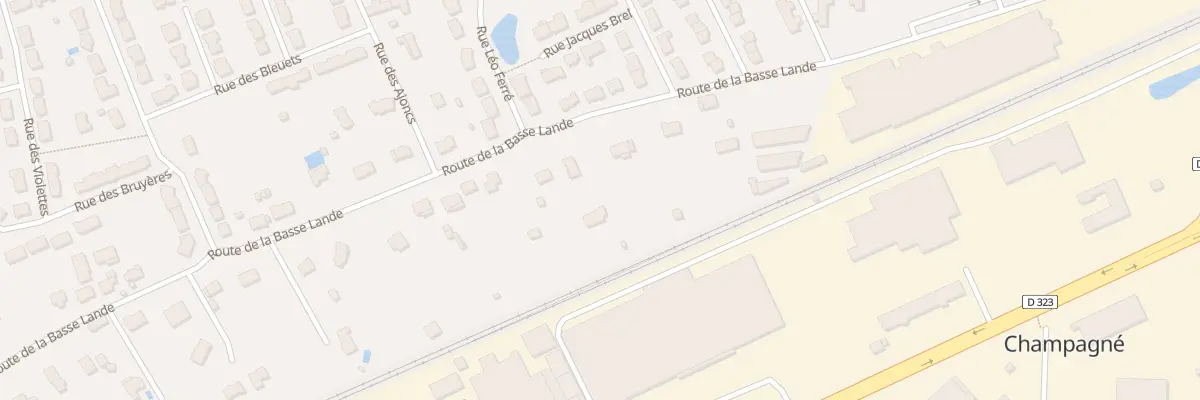 Plan du 9B Rte de la Basse Lande à Champagné