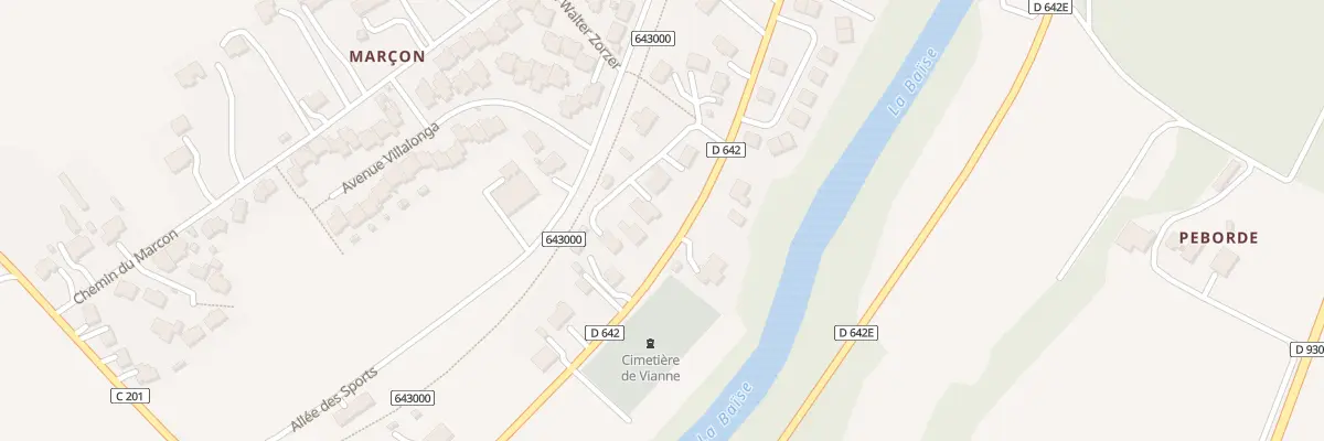Plan du 6 Che du Calhivet à Vianne