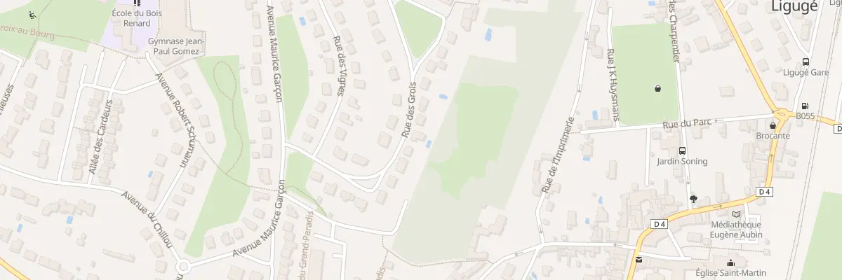 Plan du 18 Rue des Grois à Ligugé