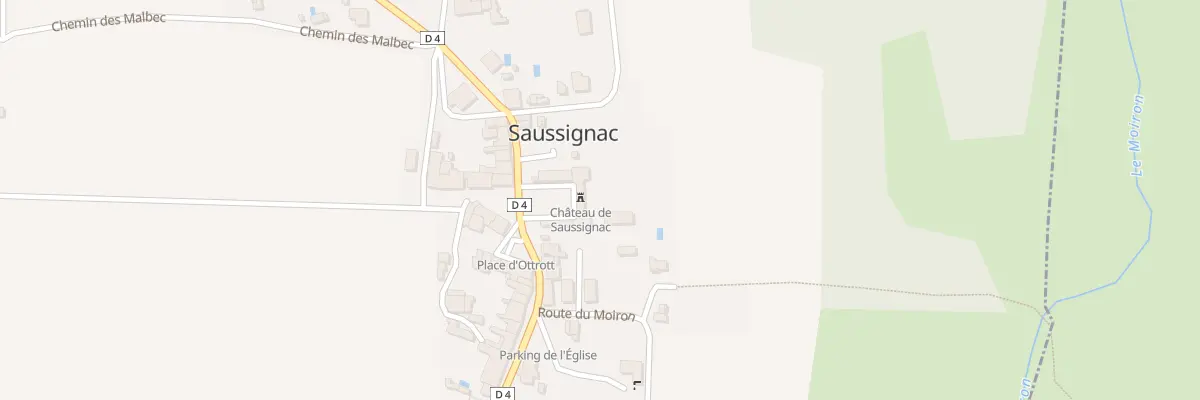 Plan du 69 Le Bourg à Saussignac