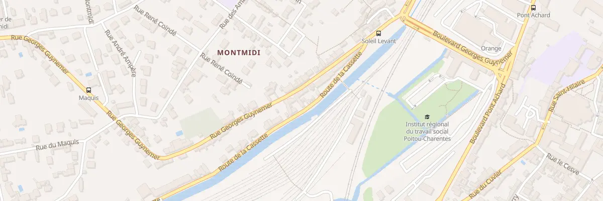 Plan du 31 Rue Georges Guynemer à Poitiers