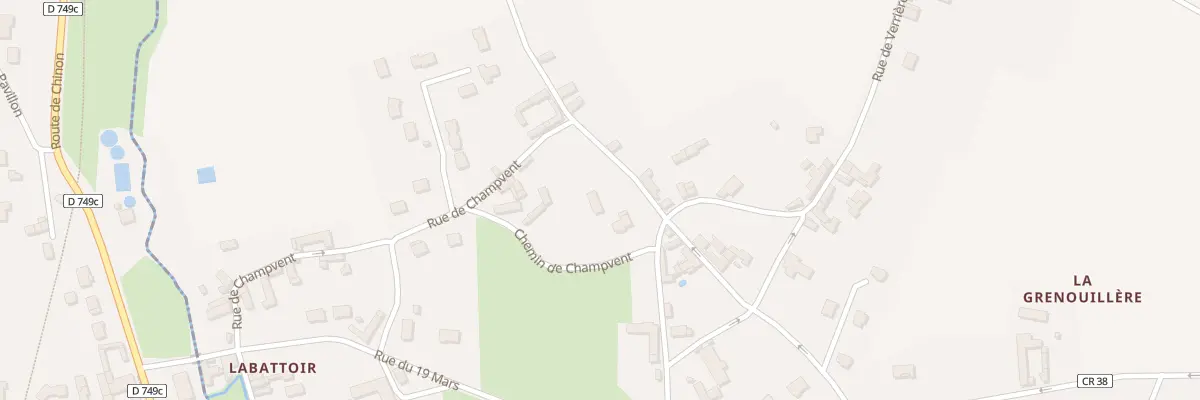 Plan du 7 Rue de Champvent à Chaveignes