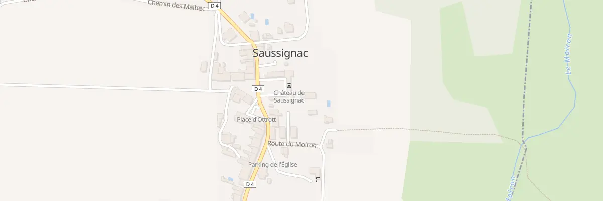 Plan du 70 Le Bourg à Saussignac