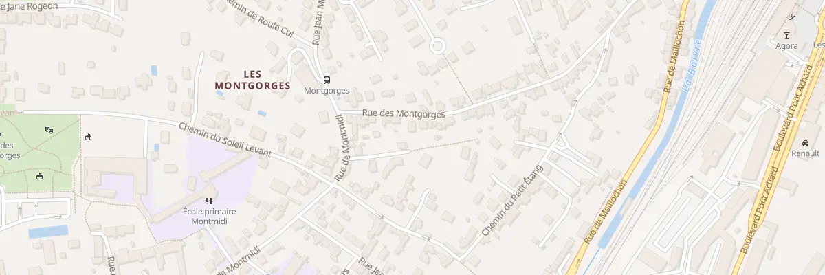 Plan du 59 Rue des Montgorges à Poitiers