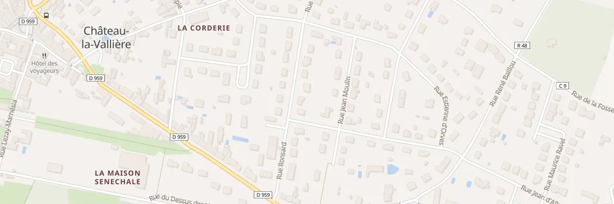 Plan du 6 Rue Ronsard à Château-la-Vallière