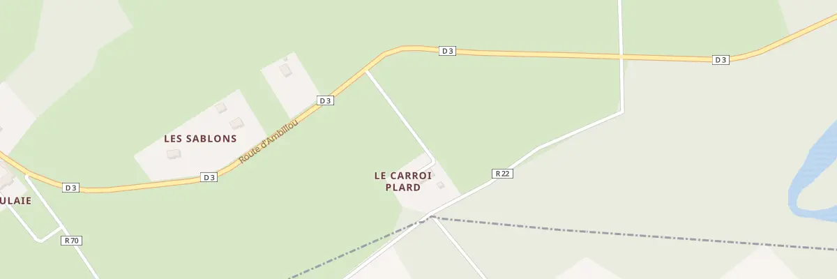 Plan du 1300 Rte d’Ambillou à Courcelles-de-Touraine