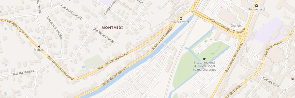 Plan du 25 Rue Georges Guynemer à Poitiers