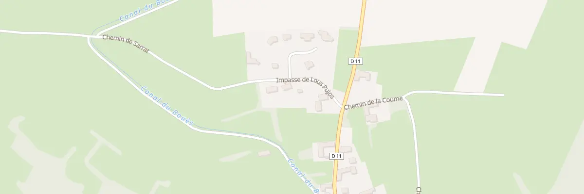 Plan du 91 Che du Sarrat à Lutilhous