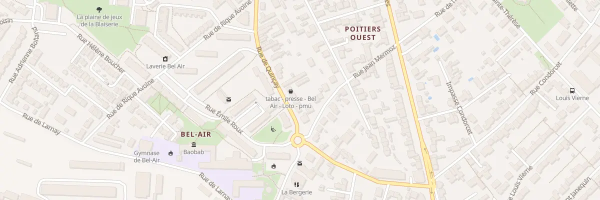 Plan du 30 Rue de Quincay à Poitiers