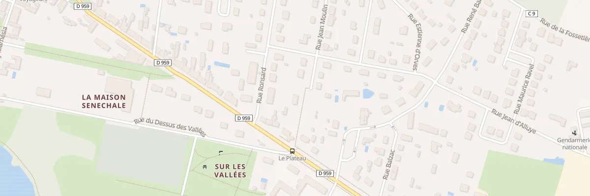 Plan du 1 Rue Jean Moulin à Château-la-Vallière