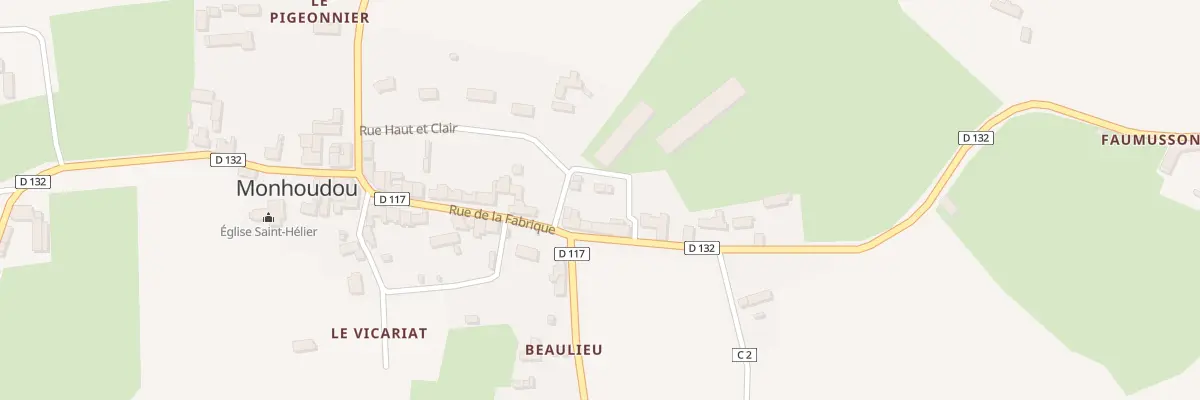 Plan du 2 Rue Haut et Clair à Monhoudou