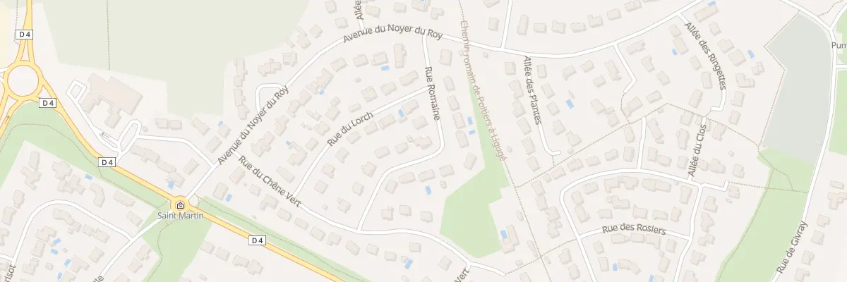 Plan du 11 Rue Romaine à Ligugé
