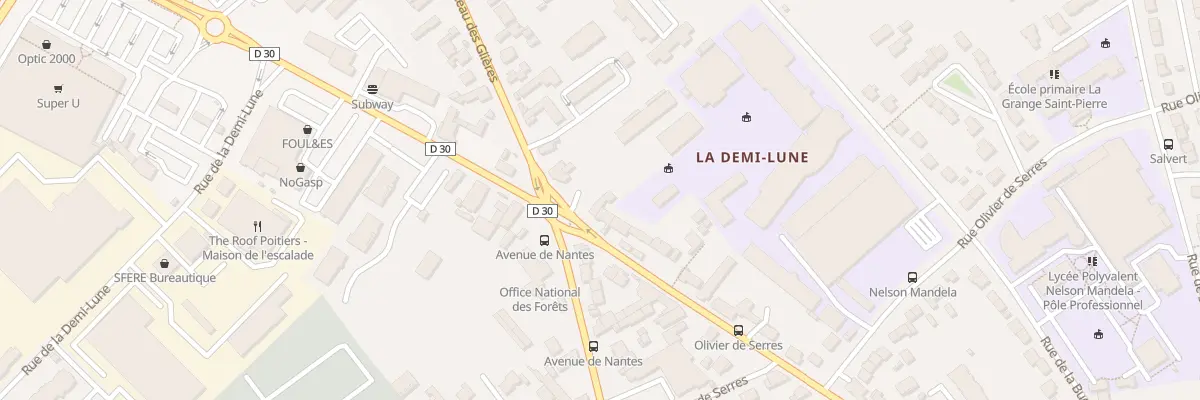 Plan du 134 Rue du Fbg Cueille Mirebalaise à Poitiers