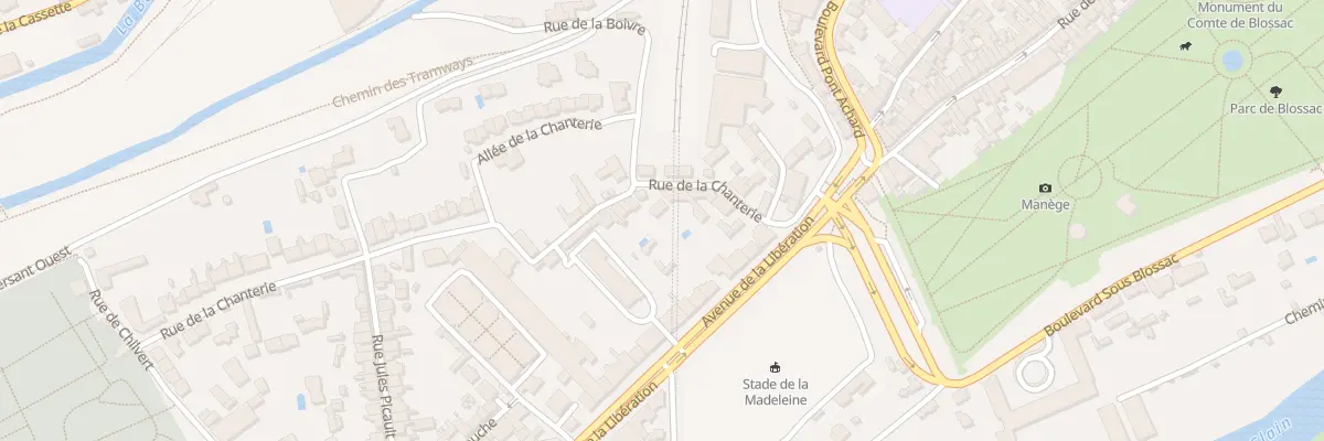 Plan du 15 Rue de la Chanterie à Poitiers