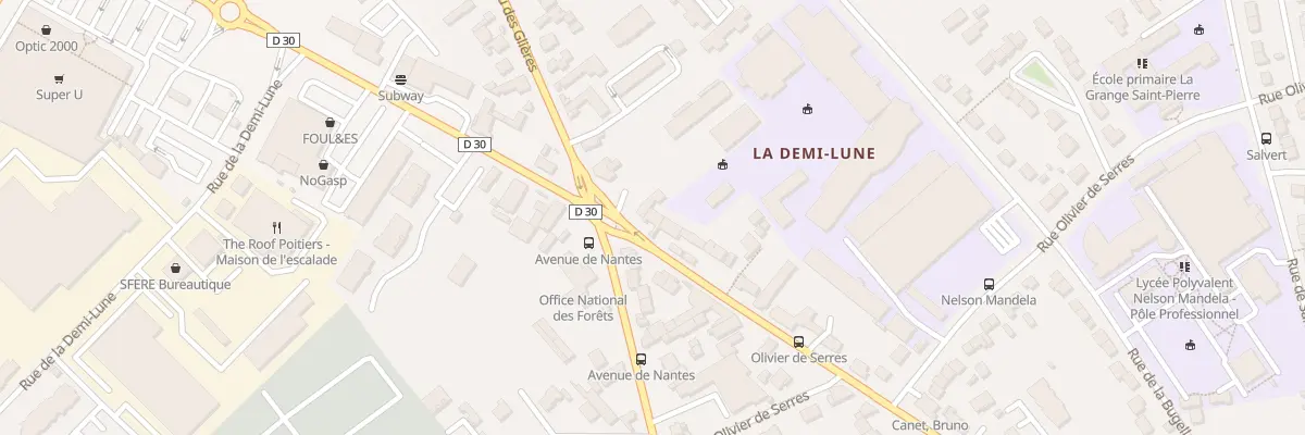 Plan du 130B Rue du Fbg Cueille Mirebalaise à Poitiers