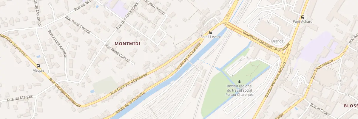 Plan du 15 Rue Georges Guynemer à Poitiers