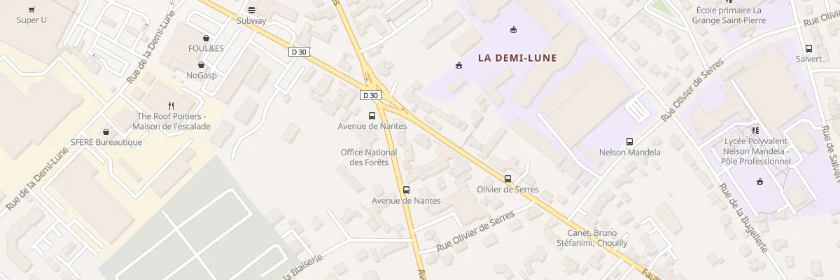 Plan du 103T Rue du Fbg Cueille Mirebalaise à Poitiers