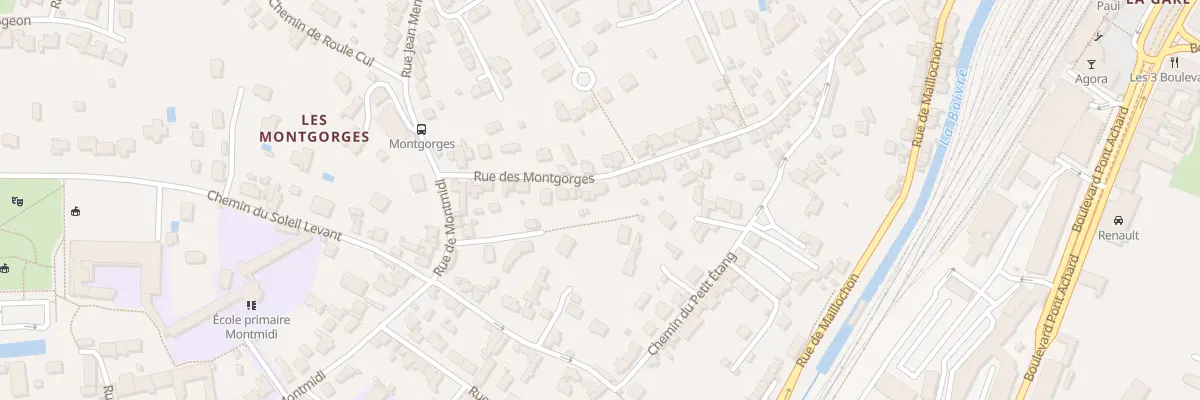 Plan du 53 Rue des Montgorges à Poitiers