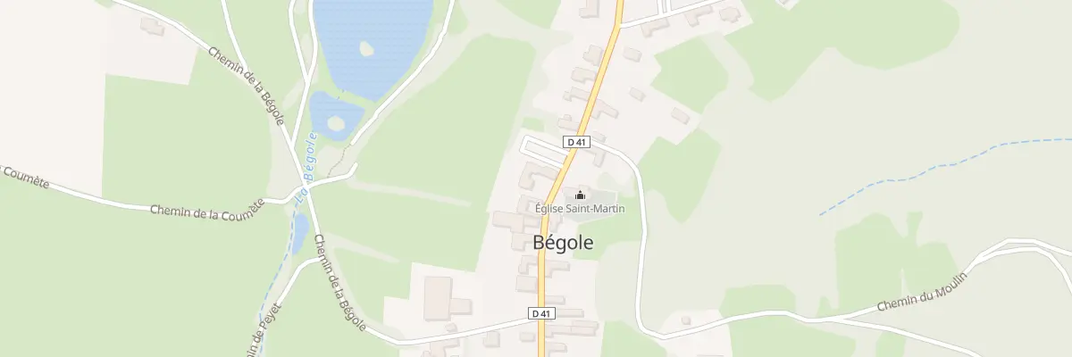 Plan du 33 Rte du Village à Bégole