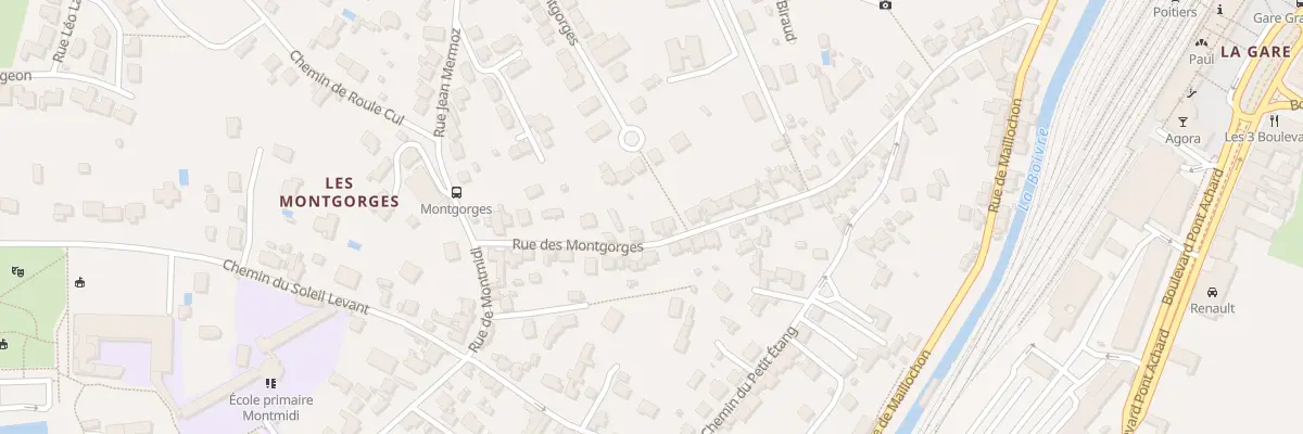 Plan du 48B Rue des Montgorges à Poitiers