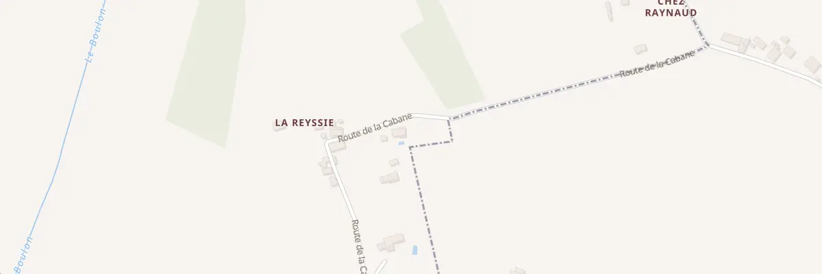 Plan du 886 Rte de la Cabane à Allemans