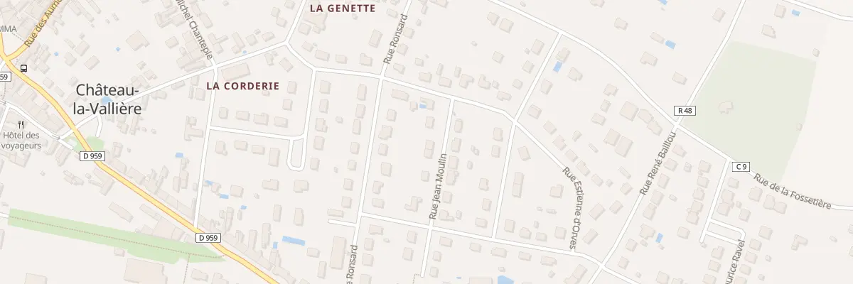 Plan du 13 Rue Jean Moulin à Château-la-Vallière