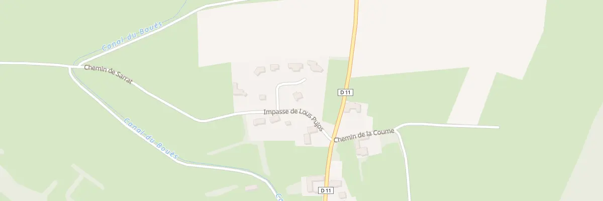 Plan du 56 Che du Sarrat à Lutilhous