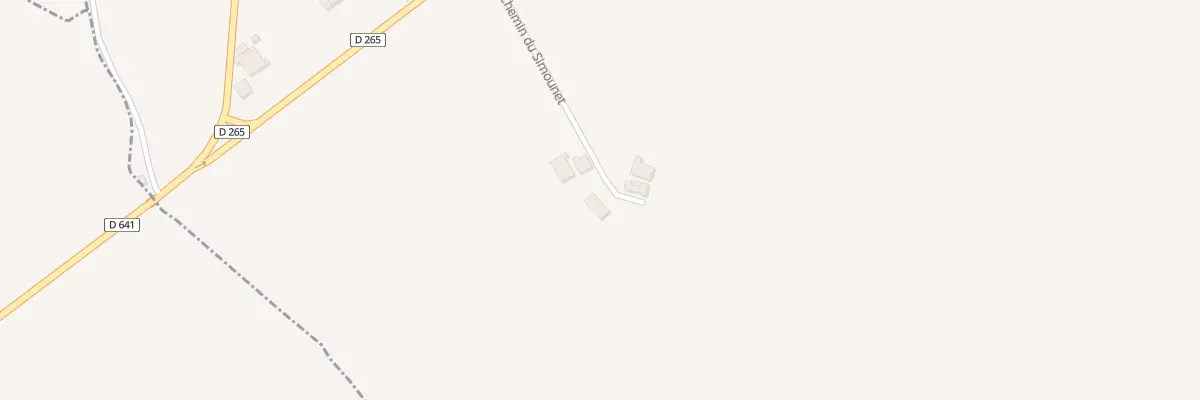 Plan du 214 Che du Simounet à Agmé