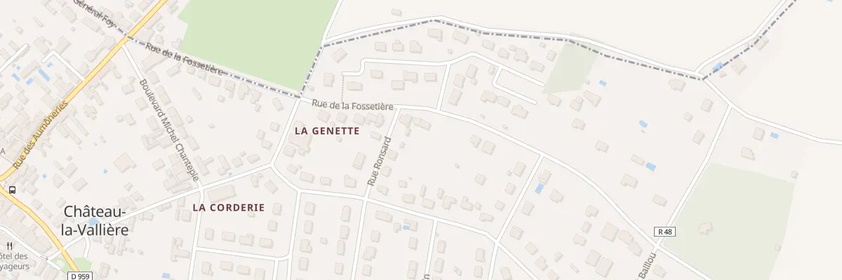 Plan du 28 Rue de la Fossetière à Château-la-Vallière