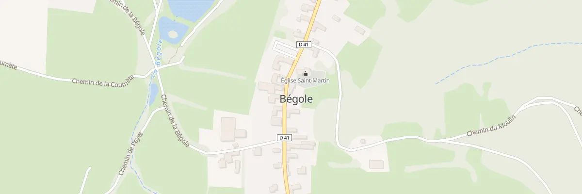 Plan du 32 Rte du Village à Bégole
