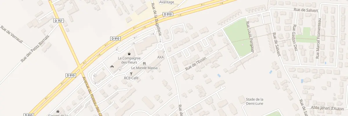 Plan du 110B Rue de la Bugellerie à Poitiers