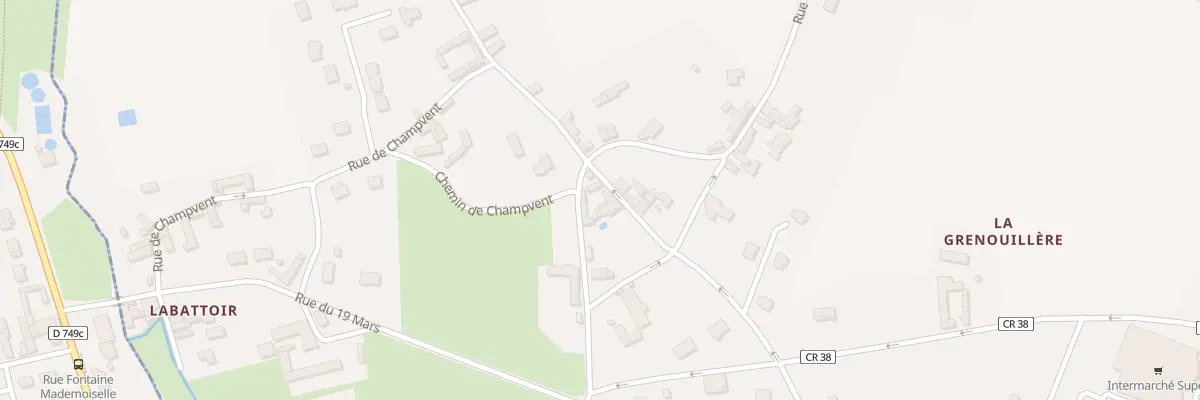 Plan du 8 Rue de Champvent à Chaveignes