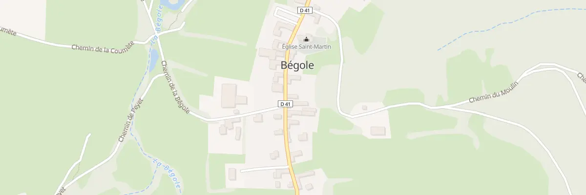 Plan du 26 Rte du Village à Bégole