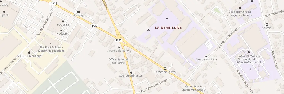 Plan du 126 Rue du Fbg Cueille Mirebalaise à Poitiers