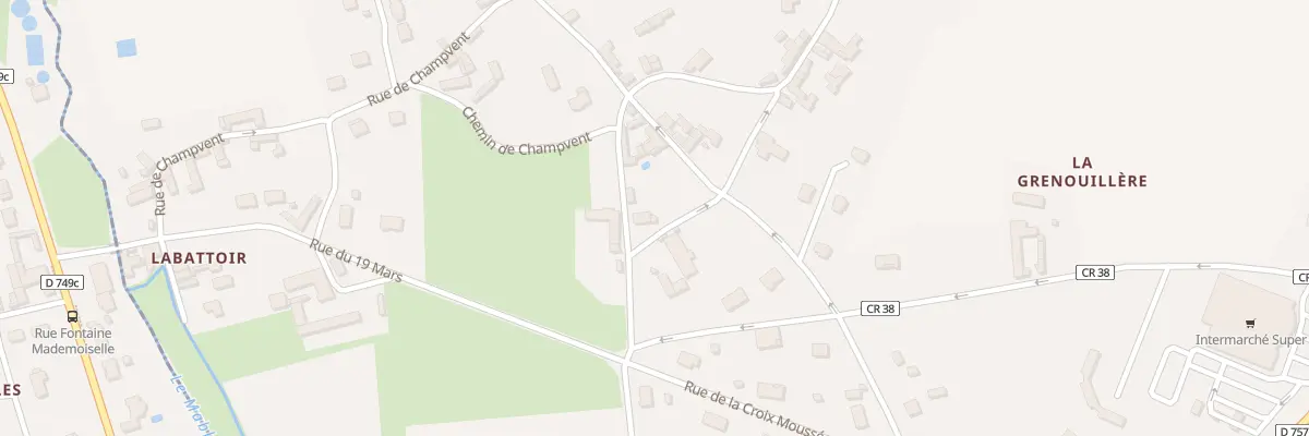 Plan du 6 Rue de Champvent à Chaveignes