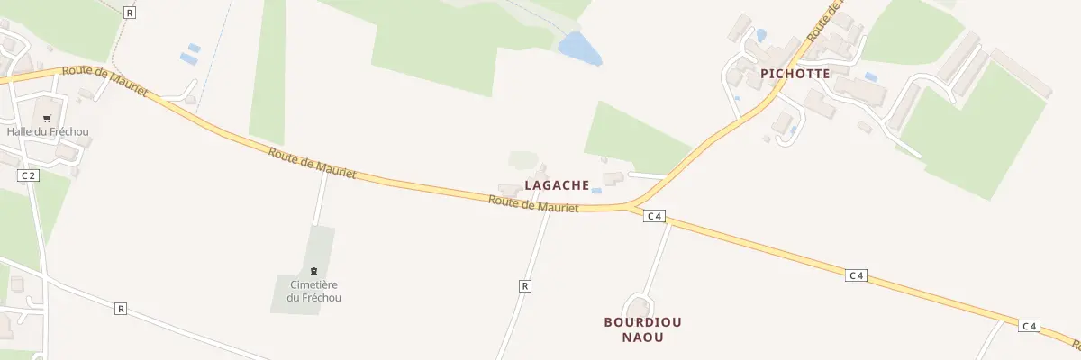 Plan du 523 Rte de Mauriet à Fréchou