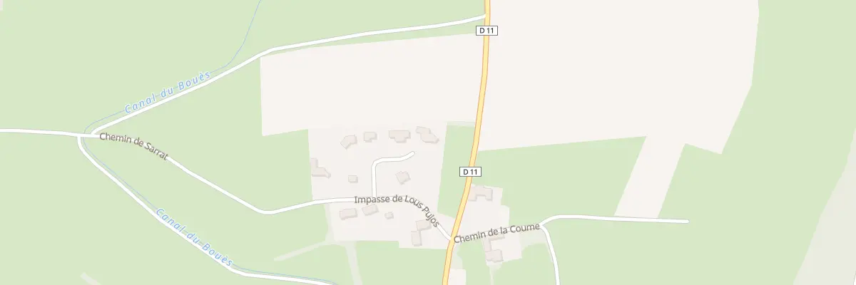 Plan du 145 Imp de Lous Pujos à Lutilhous