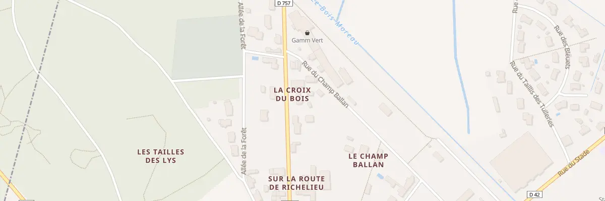 Plan du 28 Rue du Huit Mai 1945 à Lencloître