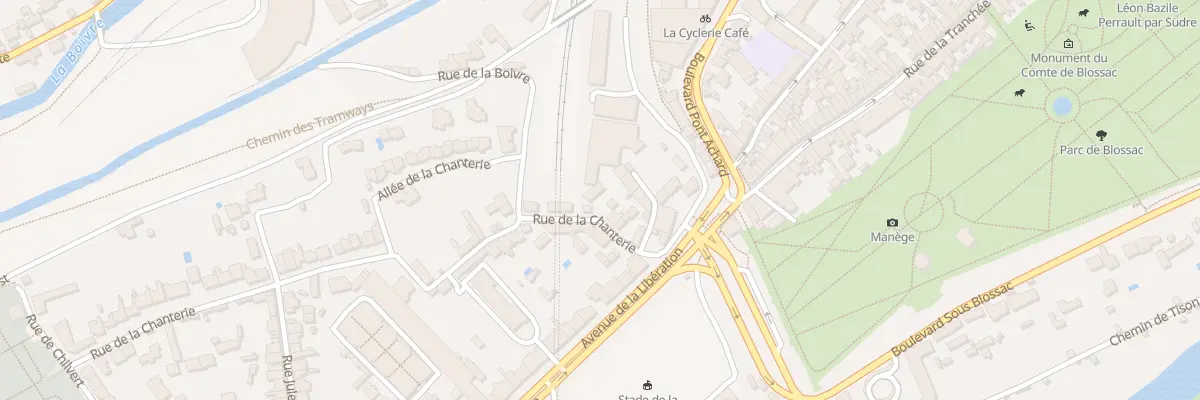 Plan du 12 Rue de la Chanterie à Poitiers