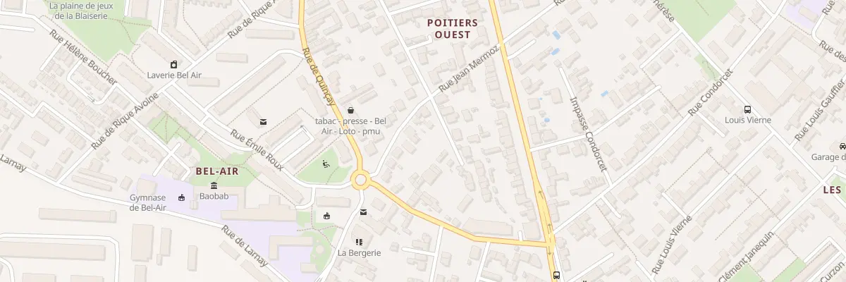 Plan du 27 Rue Jean Mermoz à Poitiers