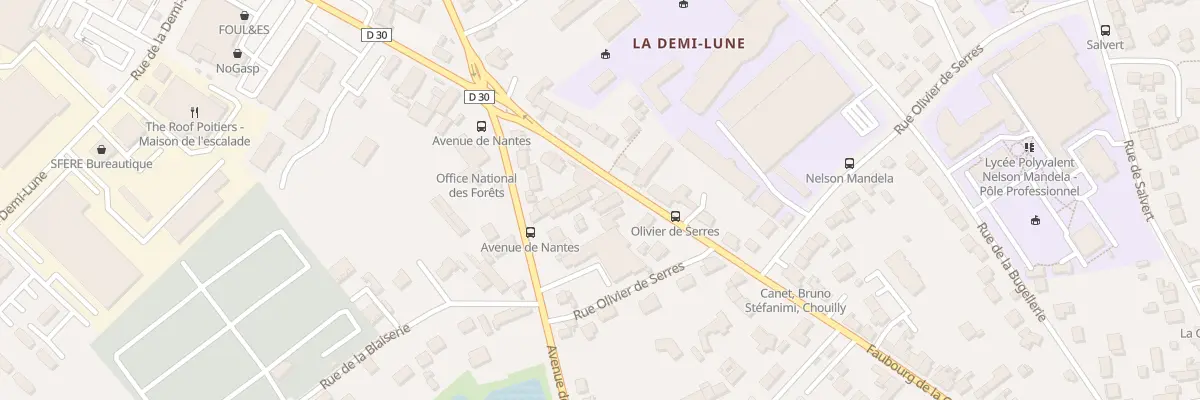 Plan du 101 Rue du Fbg Cueille Mirebalaise à Poitiers